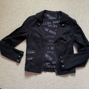 Lip Service jacket with studs